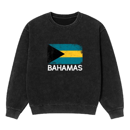 Bahamian Flag Made In Bahamas Mineral Wash Sweatshirts