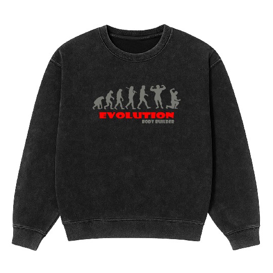 Body bulider Gym ape of Evolution Mineral Wash Sweatshirts