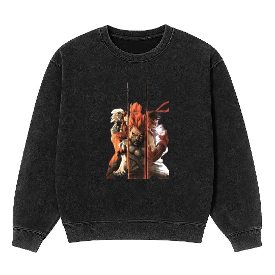 Street Fighter 6 Mineral Wash Sweatshirts