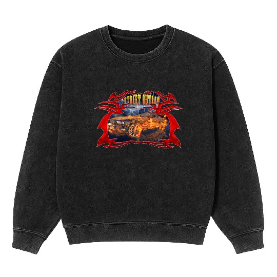 Street outlaw Mineral Wash Sweatshirts