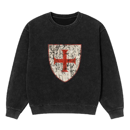 Knights templar Mineral Wash Sweatshirts
