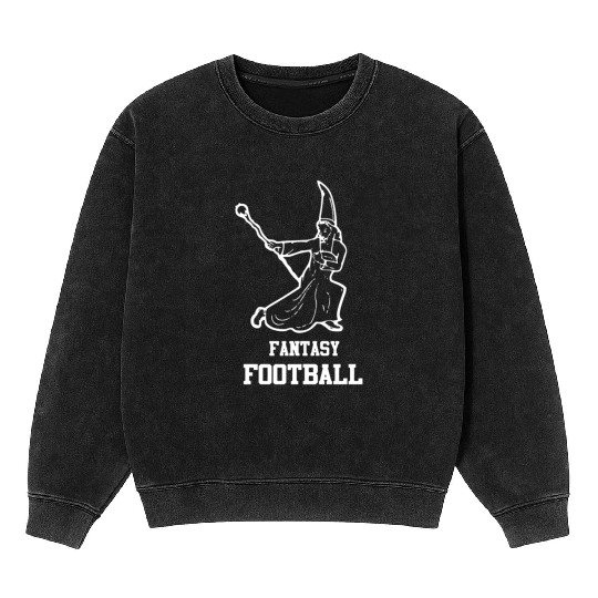 Fantasy Football Fairy Draft Beer Sports Wizard Mineral Wash Sweatshirts