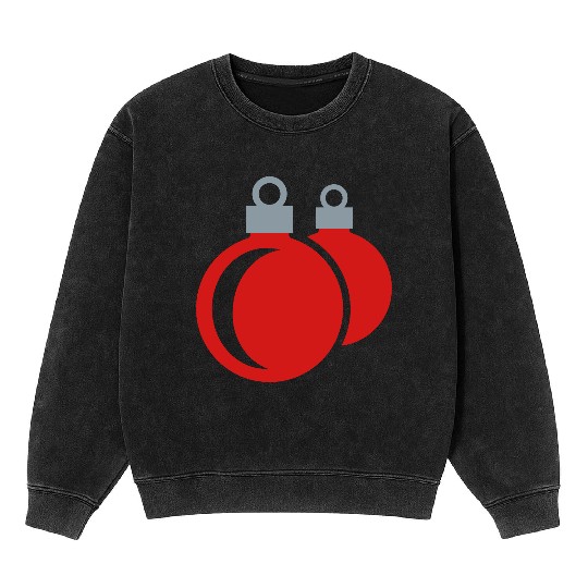 Christmas balls - xmas Mineral Wash Sweatshirts