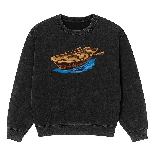 paddle boat Mineral Wash Sweatshirts