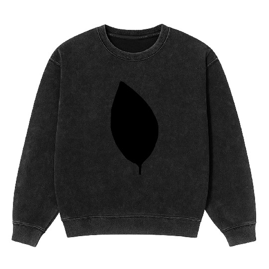 apple tree leaf silhouette Mineral Wash Sweatshirts