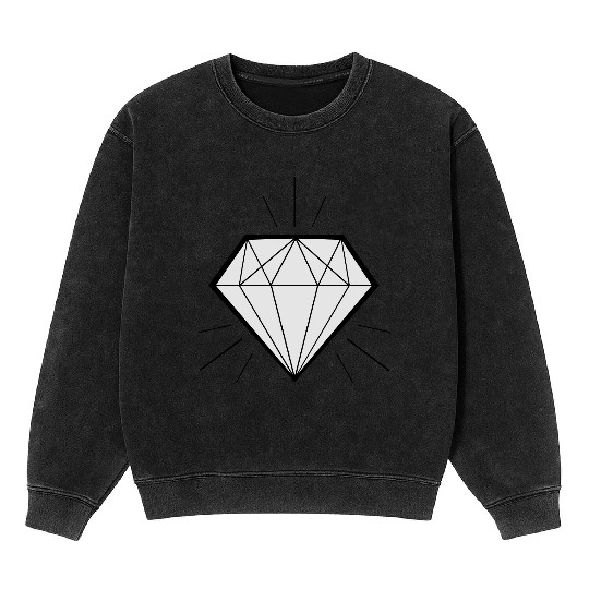 Diamond bling bling - swaggy Mineral Wash Sweatshirts