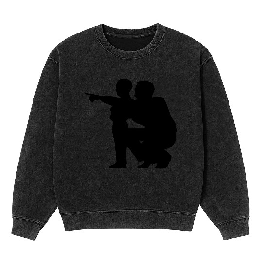Father and son Mineral Wash Sweatshirts