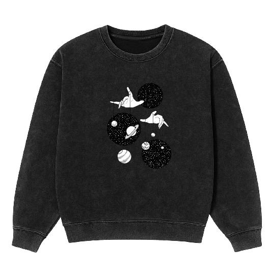 Galaxy Puppeteer Mineral Wash Sweatshirts
