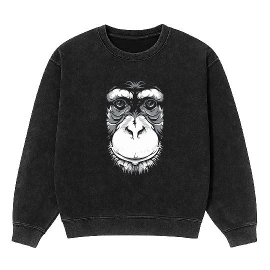 Monkey face Mineral Wash Sweatshirts
