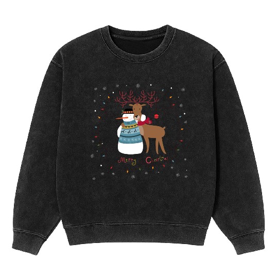 Snowman Mineral Wash Sweatshirts