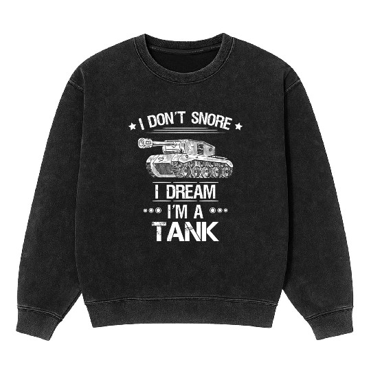 Tank/Panzer/Military/Combat Vehicle/Gift/Present Mineral Wash Sweatshirts