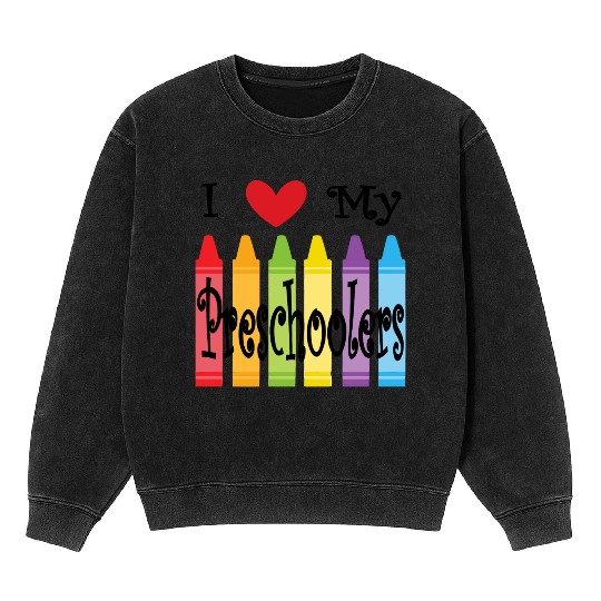 preschool teacher Mineral Wash Sweatshirts