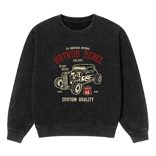 Hot Rod Rebel Mineral Wash Sweatshirts