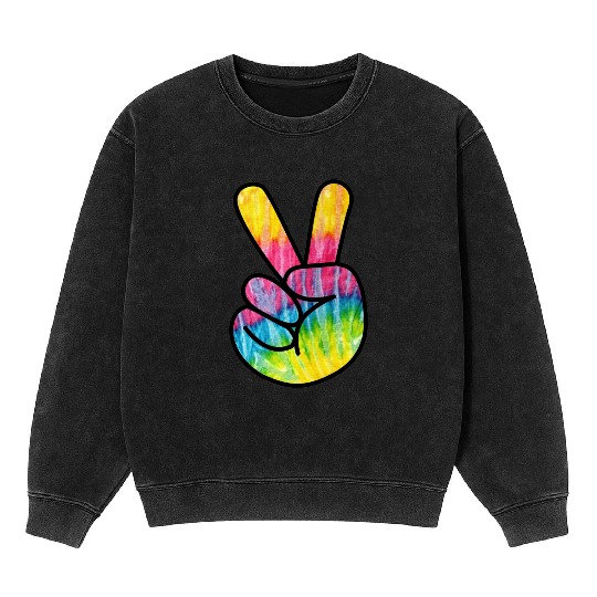 weltfrieden auf erden world peace on earth love170 Mineral Wash Sweatshirts