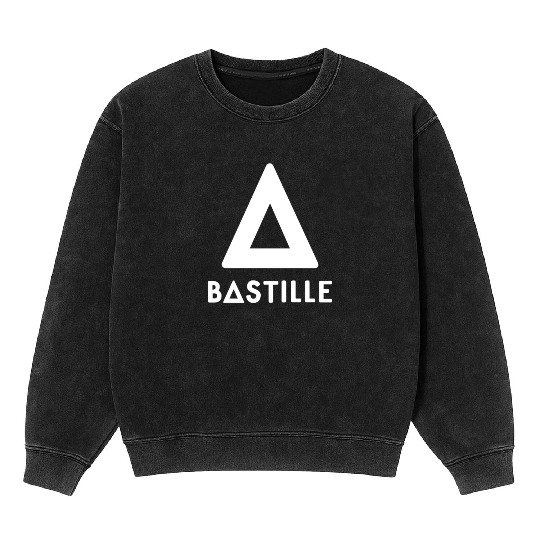 Bastille Rock Band Triangle Logo Mineral Wash Sweatshirts