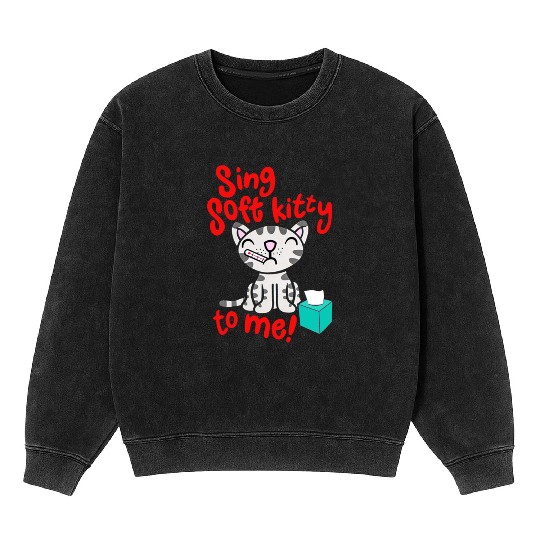 Theory Sing Soft Kitty Song Mineral Wash Sweatshirts
