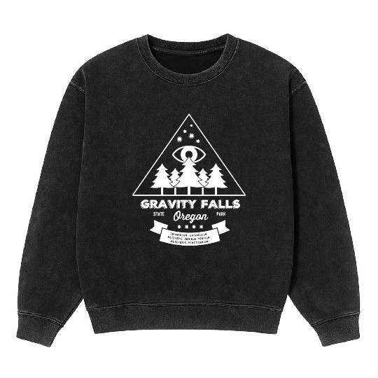 Visit Gravity Falls Mineral Wash Sweatshirts