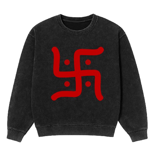 Hindu Swastika Mineral Wash Sweatshirts