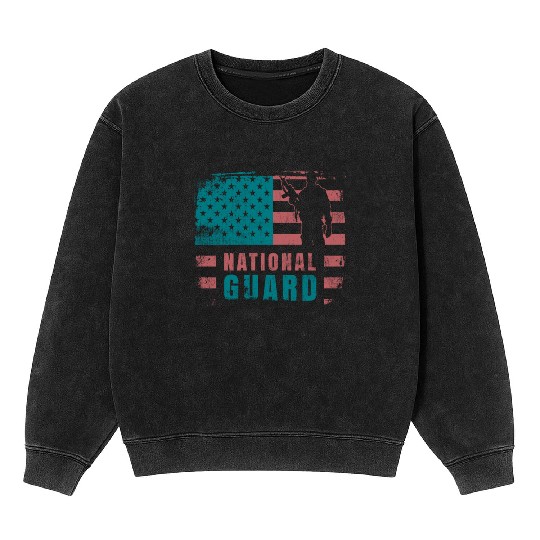 National Guard Veteran Mineral Wash Sweatshirts