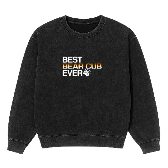 LGBT Gay Pride Best Bear Cub Mineral Wash Sweatshirts