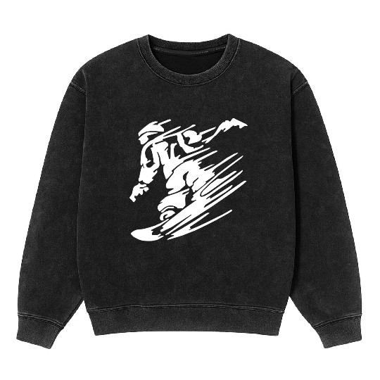 Snowboarders Snowboarding Snowboarders Snowboard Mineral Wash Sweatshirts