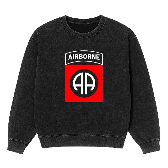 82ND AIRBORNE us army airborne ranger Mineral Wash Sweatshirts