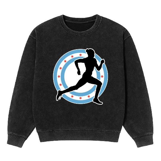 CHICAGO MARATHON 7 Mineral Wash Sweatshirts