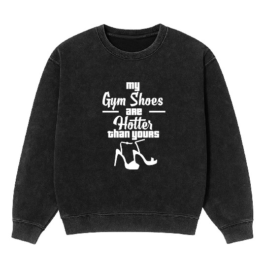 Pole Dance Shoes Mineral Wash Sweatshirts