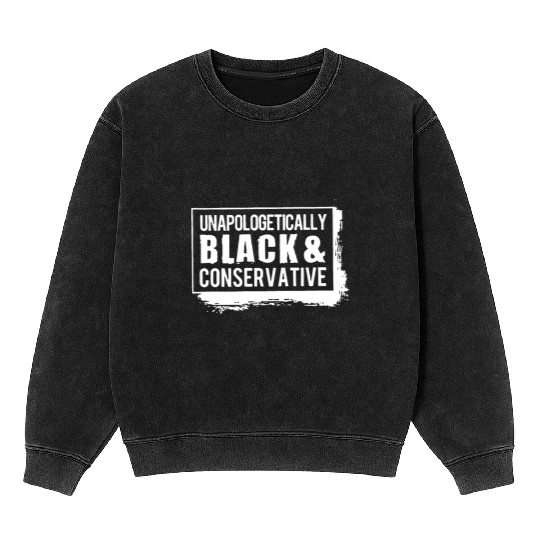unapologetically black and conservative hipster Mineral Wash Sweatshirts