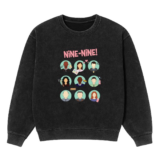 Brooklyn Nine - Nine Squad Mineral Wash Sweatshirts