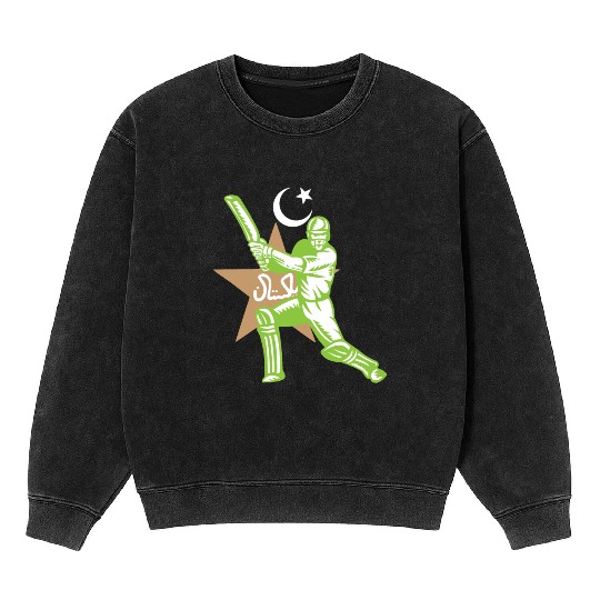 Pakistan Cricket Team Mineral Wash Sweatshirts Fans Jersey