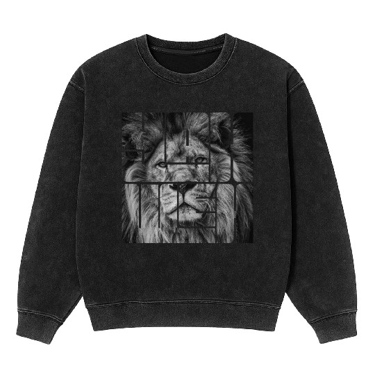 Yahweh (YHWH) Lion Mineral Wash Sweatshirts