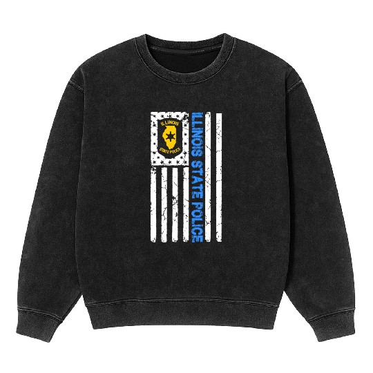 ILLINOIS STATE POLICE Mineral Wash Sweatshirts