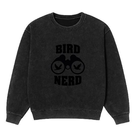 Bird Nerd Mineral Wash Sweatshirts