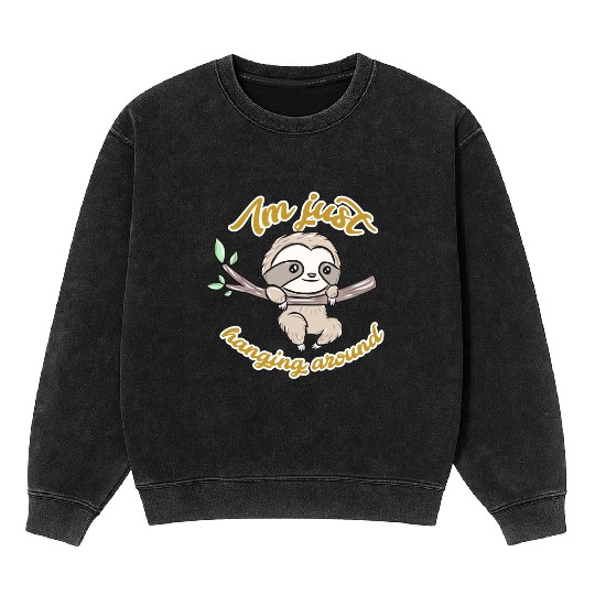 Sloth Mineral Wash Sweatshirts