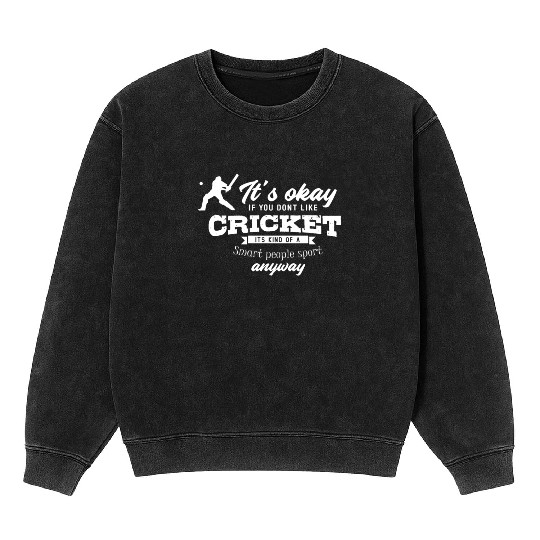 Cricket Team Gift Funny Cricket Player Mineral Wash Sweatshirts