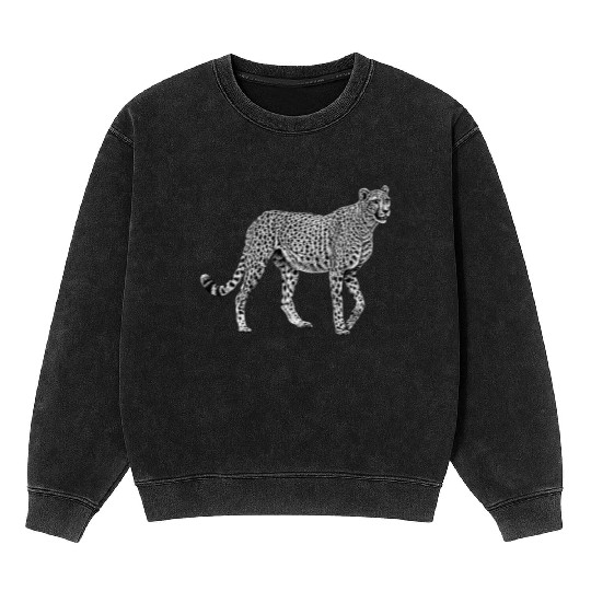 Cheetah Mineral Wash Sweatshirts