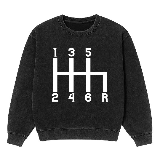 stick shift, manual drive, racing, shift, driver Mineral Wash Sweatshirts