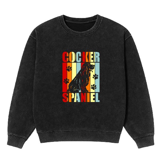 Cocker Spaniel Mineral Wash Sweatshirts