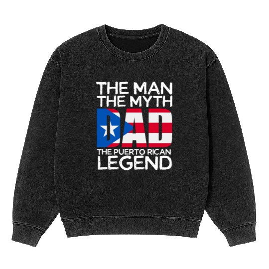 Puerto Rico Gifts For Dad Fathers Day Puerto Rican Mineral Wash Sweatshirts