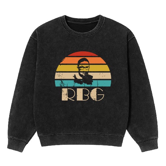Vintage Notorious RBG Mineral Wash Sweatshirts Ruth Bader Ginsburg