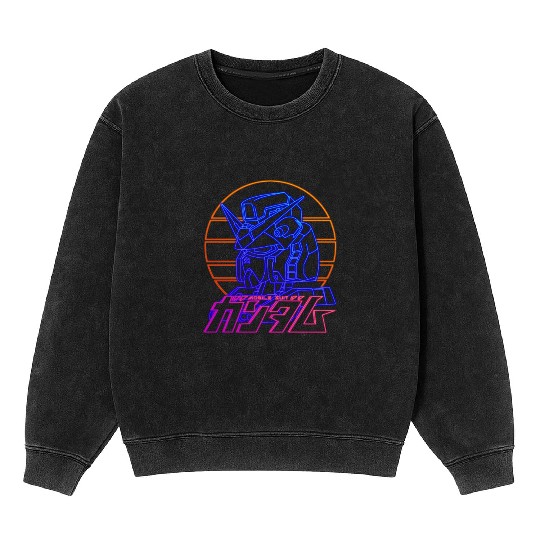 gundam rx 78 Mineral Wash Sweatshirts