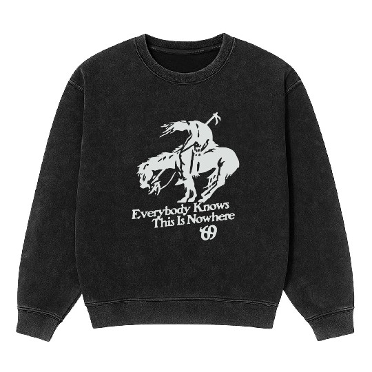 Neil Young And Crazy Horse Rock End Of The Trail H Mineral Wash Sweatshirts