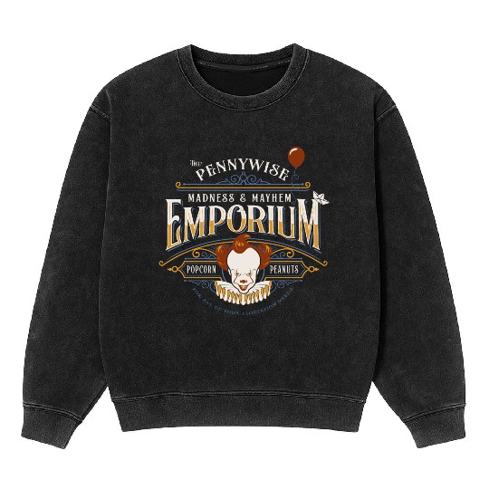 The Pennywise Madness & Mayhem Emporium Mineral Wash Sweatshirts