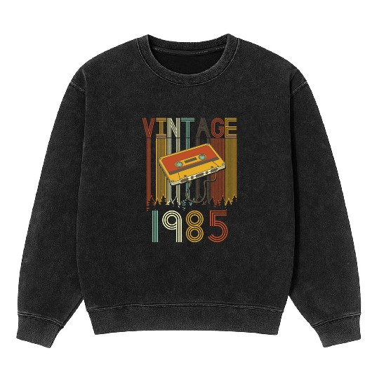 Vintage 1985 Retro Mineral Wash Sweatshirts