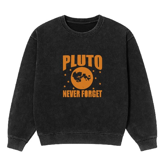 Pluto Never Forget Mineral Wash Sweatshirts