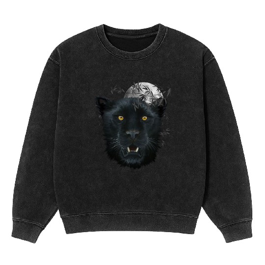 Black Panther Spirit The Face Of Power, Protection Mineral Wash Sweatshirts