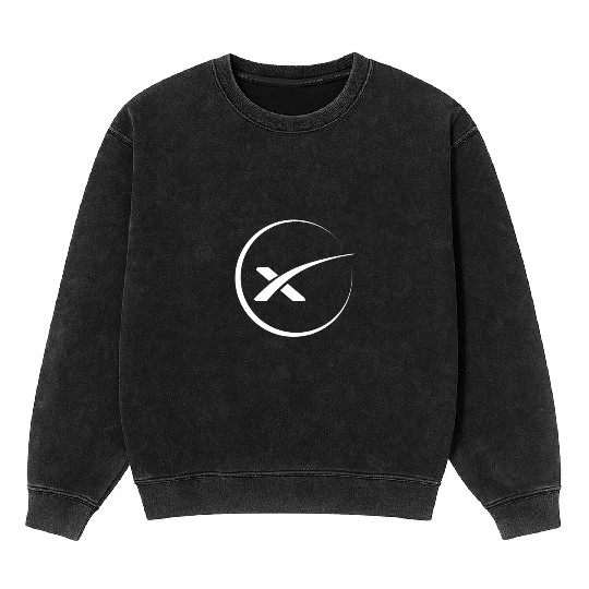 space x spacex elon musk Mineral Wash Sweatshirts