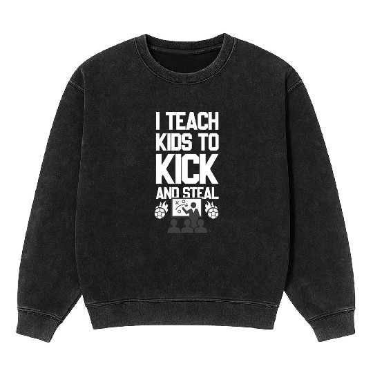 Soccer Coach Football Coach Dad and Mom Gift Idea Mineral Wash Sweatshirts