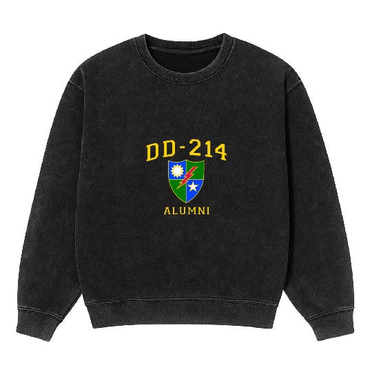 US Army Ranger Veteran DD214 Alumni Logo Insignia Mineral Wash Sweatshirts